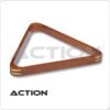 Wooden w/ Brass Corners Triangle Rack - Honey